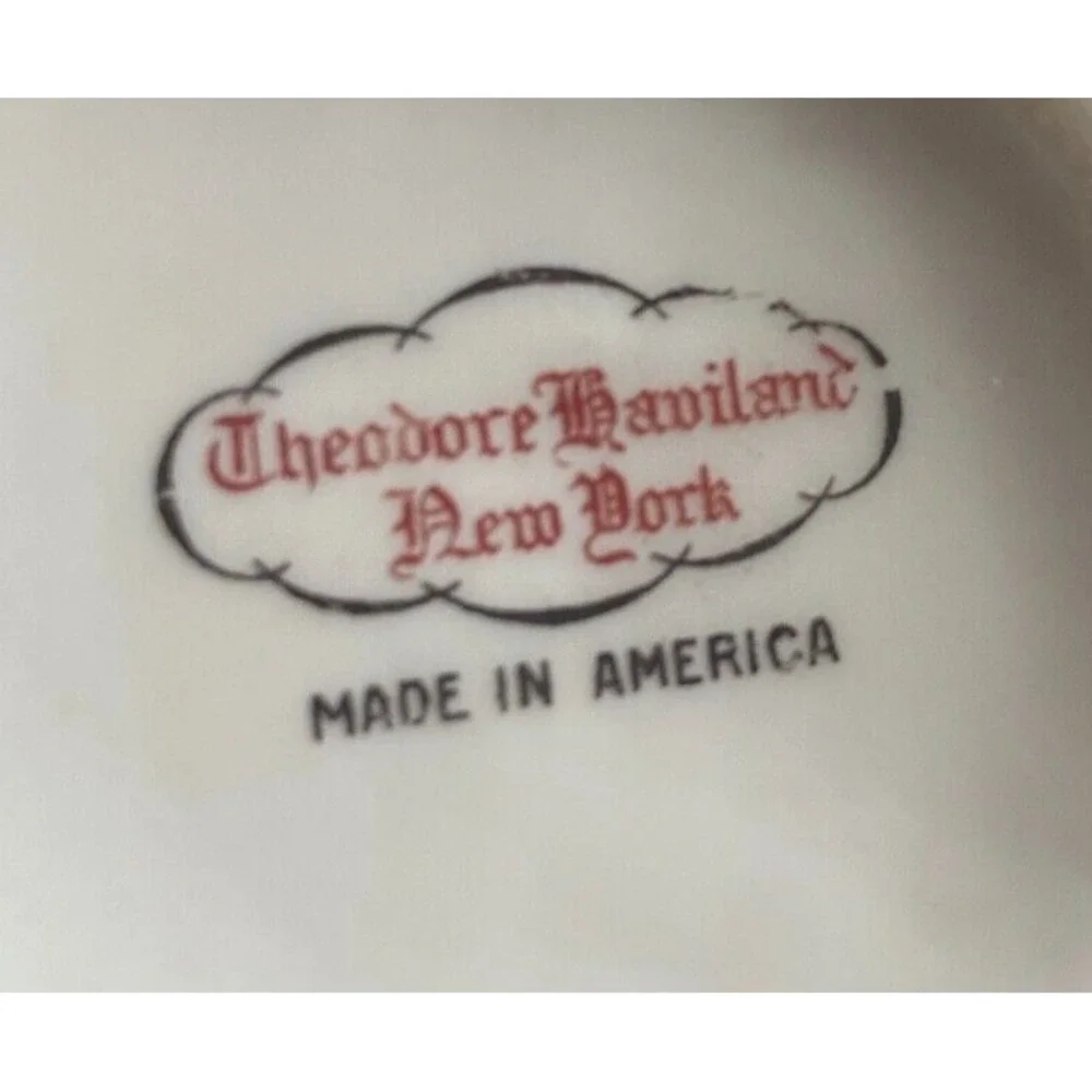 Theodore Haviland‎ New York Rosemont Sugar Bowl w/ Lid Pink Roses {sh18}
